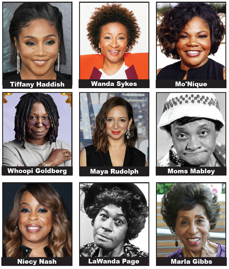 Black Women Of Color In Comedy Headshots Photo Collage 